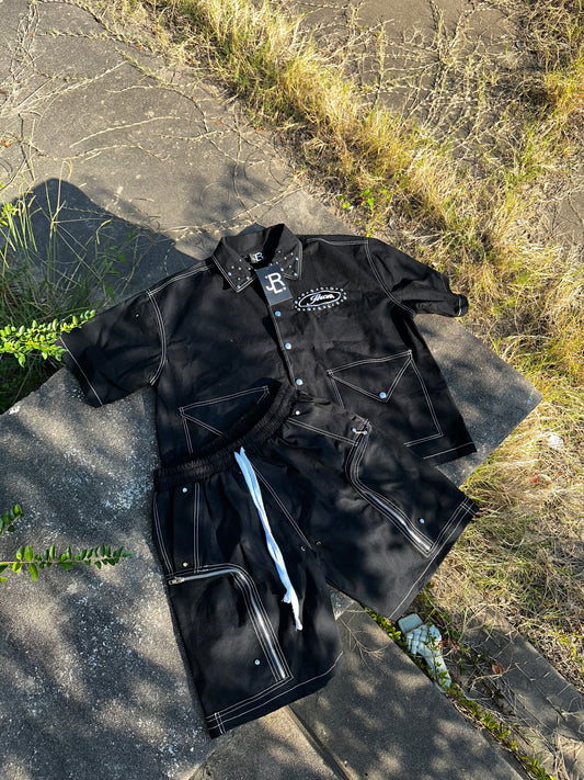 Mr. Worker Button Up Set